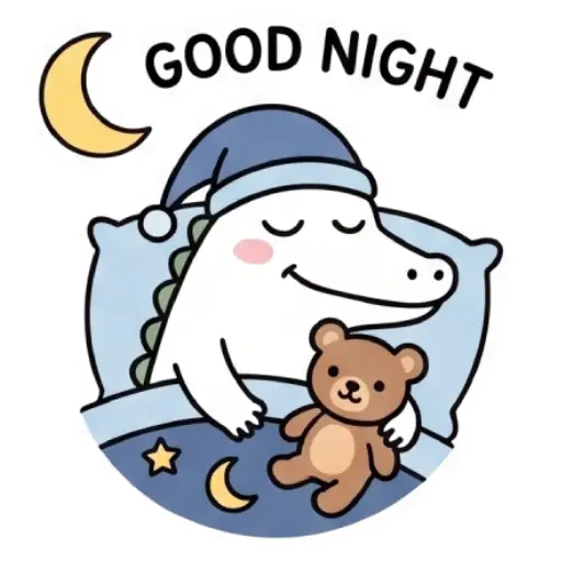 florak stickers, cute, funny, stickers, WhatsApp stickers, sticker pack, Alligator (70)